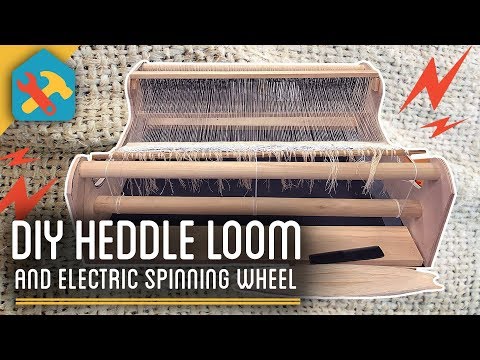 DIY Loom + Electric Spinning Wheel – Printed Tee From Scratch