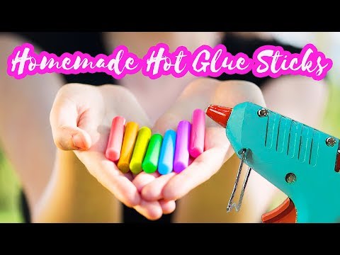 DIY Colorful Hot Glue Sticks Tutorial | How to make your own hot glue sticks | DIY Craft Tutorials