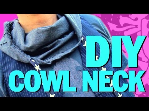 COWL NECK T SHIRT DIY !!!  Threadbanger