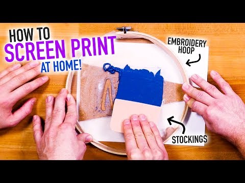 How to Screen Print at Home for Cheap ~ Easy DIY Silk Screen Hack – HGTV Handmade
