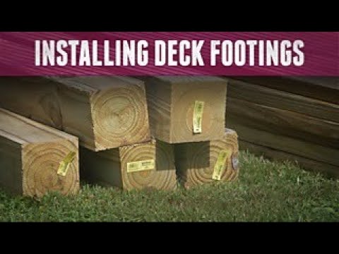 How to Install Deck Footings – DIY Network