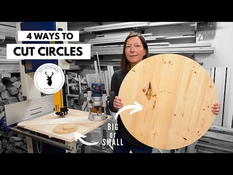 4 Ways to Cut Circles in Wood // DIY Circle Cutting Jigs