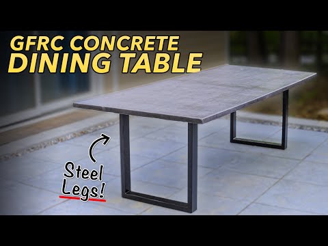 Building a DIY GFRC CONCRETE Dining Table for Outdoors // How To