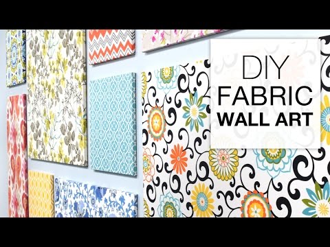 How to Make Fabric Wall Art – Easy DIY Tutorial