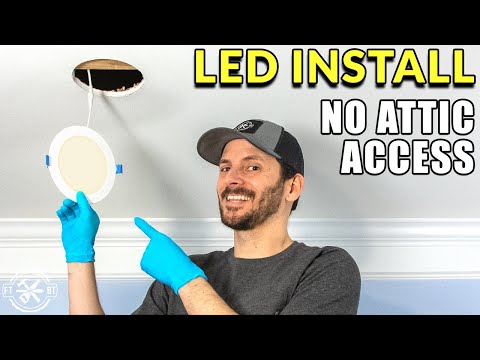 Recessed Lighting Install with No Attic or Prior Wiring