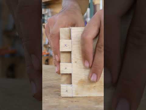Amazing Wooden Finger Joints with Pin Lock Sticks #shorts #woodworking #diy #trending #amazing