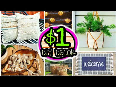 Super Cheap (NOT CHEESY) Dollar Store DIY Outdoor Patio Decor Ideas!