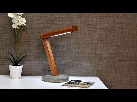 Diy LED Desk Lamp With Concrete Base