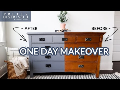 Furniture Painting for Beginners | One Step Paint Dresser Makeover