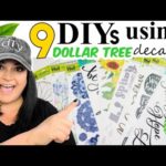 Super EASY Dollar Tree DIYs Using Decals