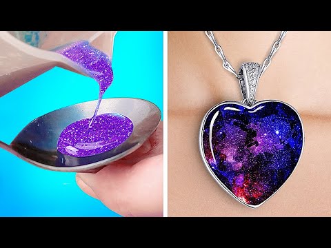 How To Use Epoxy Resin And Polymer Clay To Create Amazing DIY Jewelry 💍😃😍