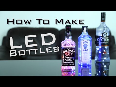 DIY: HOW TO MAKE LIGHT UP BOTTLES | Super Simple