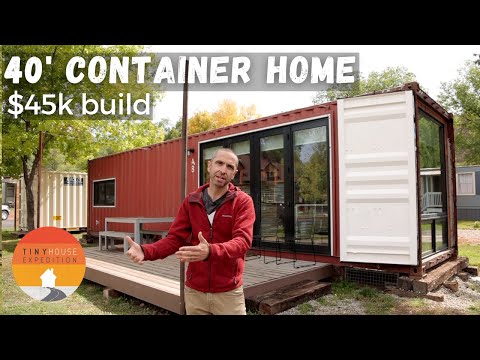 Most Livable 40 ft Container Home?! Architect’s DIY $45k Tiny House
