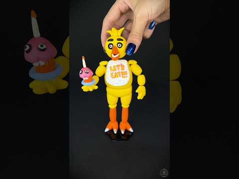 How to make Chica Five Nights At Freddy’s with Clay #art #diy #subscribe #shorts
