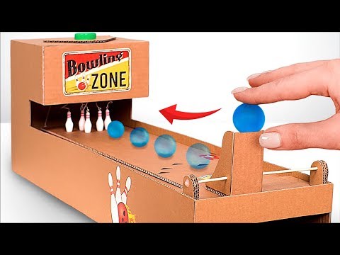 How to Make Interactive Bowling Game From Cardboard!