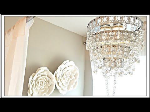 DIY Glam Crystal Chandelier | DIY Room Decor Ideas