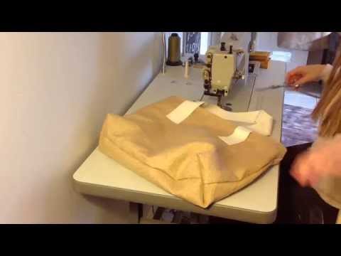 DIY: Make a Simple Canvas Tote Bag with Lining. Basic ‘How To’ Sewing Tutorial by Big Duck Canvas