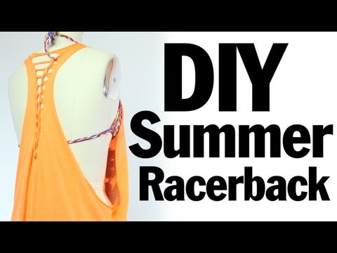 DIY Racerback Muscle T-shirt Recon, Summer Music Festival Fashion