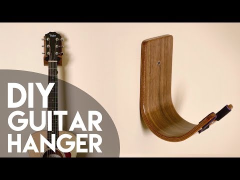DIY Guitar Hanger // Bent Wood Lamination How To – Woodworking