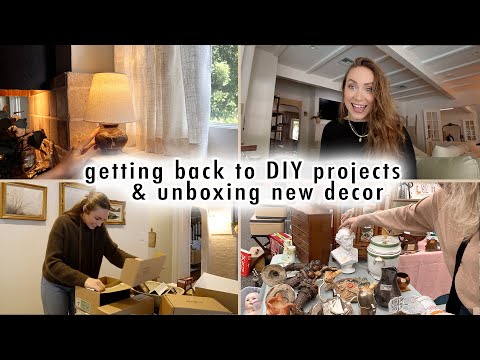 getting back to DIY projects & unboxing new decor | XO, MaCenna Vlogs