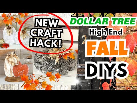 Taking Dollar Tree to another level! Dollar Tree DIY FALL Crafts to Make and Sell!