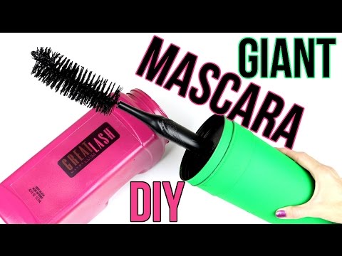 DIY Crafts: How To Make A Giant Mascara Tube & Brush -DIYs Storage Idea or Gift Box-Cool DIY Project