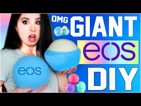 DIY GIANT EOS Lip Balm! | How To Make The BIGGEST EOS In The World! | GIGANTIC EOS! | Grande EOS!