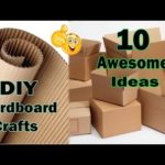 DIY – 10 Awesome Cardboard Crafts Ideas – Best out of Waste