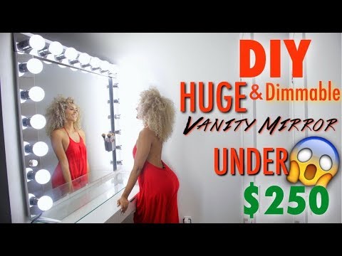 DIY Vanity with Dimmable lights for under $250 (50 Inch Vanity)