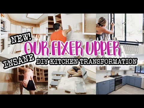 RENOVATING OUR RANCH FIXER UPPER | INSANE KITCHEN TRANSFORMATION | DIY KITCHEN | BEFORE AND AFTER