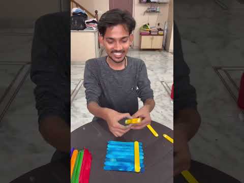Aaj banaya Colourful Ice cream Stick se Photo Frame | mini vlog – 20 #shorts