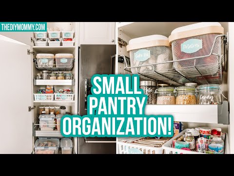 Small Pantry Organization Before & After | Dollar Tree & Ikea | The DIY Mommy