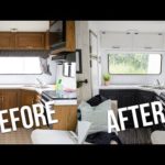 DIY Camper Kitchen Reveal | How to Paint Oak Cabinets in an RV | The DIY Mommy