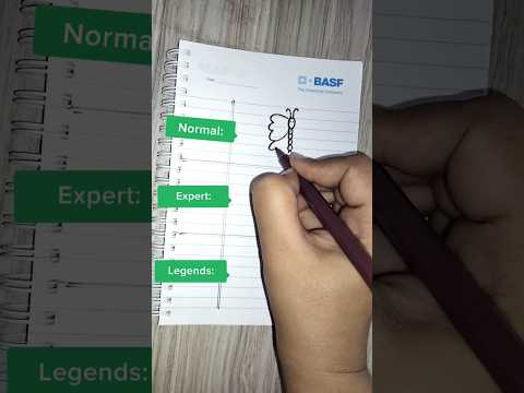 Normal VS Expert VS Legends😂#shorts #drawing #art #diy #artist #legend #satisfying #funny #butterfly
