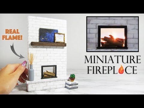 DIY Miniature Fireplace