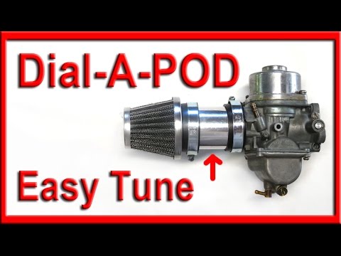 how to easily tune pod filters for motorcycle carburetors with new diy kit