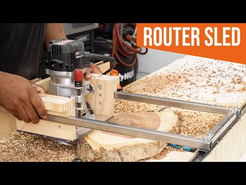 Adjustable Router Flattening Sled – woodworking Jig