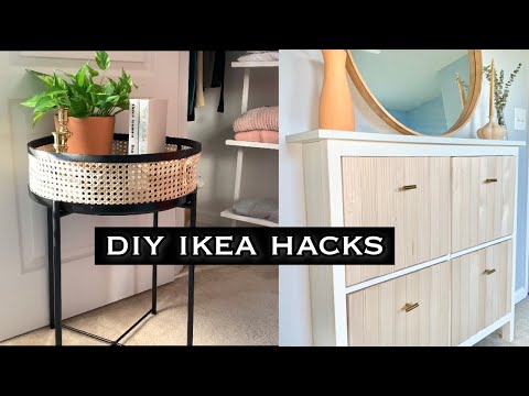 DIY IKEA Hacks // Affordable Decor (Cane Tray + Fluted Cabinet) | Faith Lyric