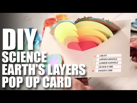 How To Make A DIY Earth’s Layers Pop Up Card