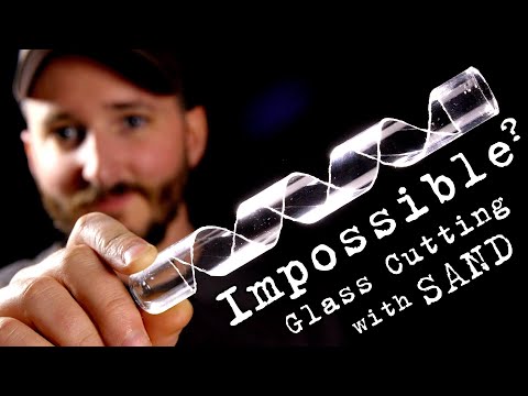 *Impossible* Glass Cutting With DIY Sandblaster