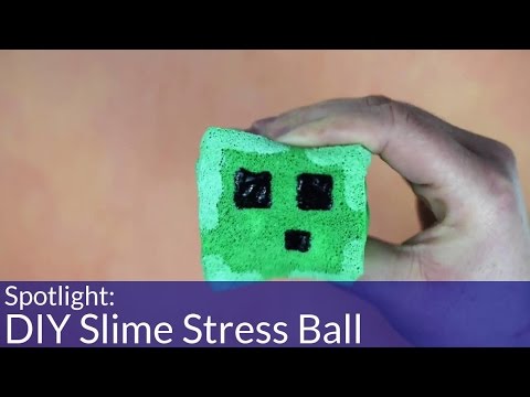 How To Make A DIY Minecraft Slime Stress Toy
