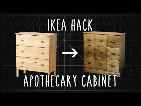 IKEA Hack! “TARVA” DIY Apothecary Cabinet