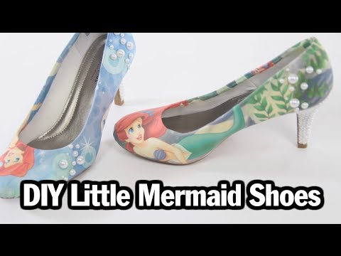DIY Little Mermaid Shoes
