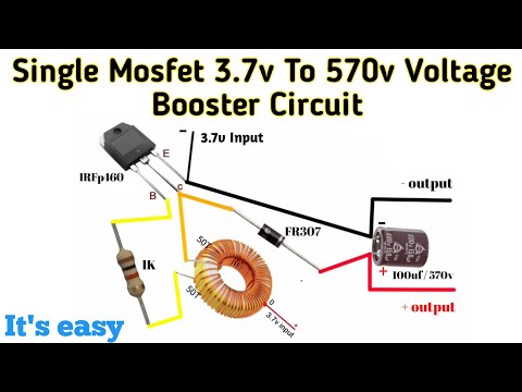 DIY 3.7V to 570V Voltage Booster Circuit | LED Tester | Altum Designer