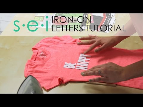 DIY Iron On Transfers: LETTERS – Be Happy Shirt
