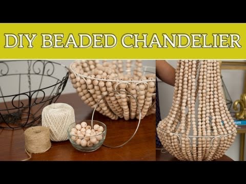 DIY Home Decor: Beaded Chandelier
