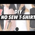 DIY T-shirt Refashion (Easy No Sew Clothes!)