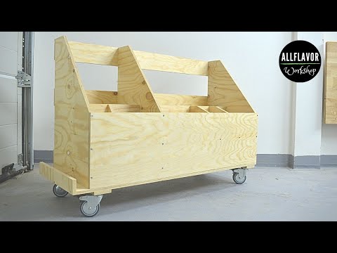 DIY Lumber Storage Cart | Scrap Wood Cart