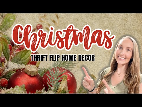 Beautiful DIY Christmas Decor using thrift store finds – DIY Christmas Trash to Treasure