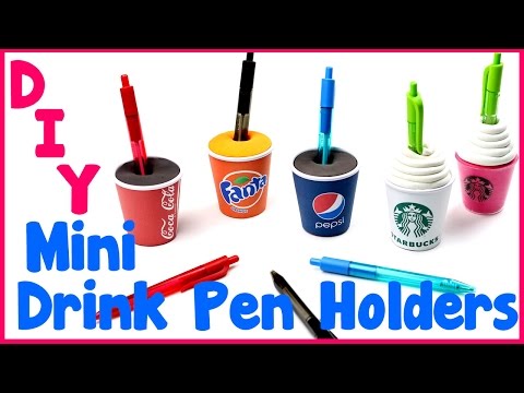DIY Crafts: 5 Easy DIY Pen Miniature Drink Holders – Cool & Unique Craft Idea
